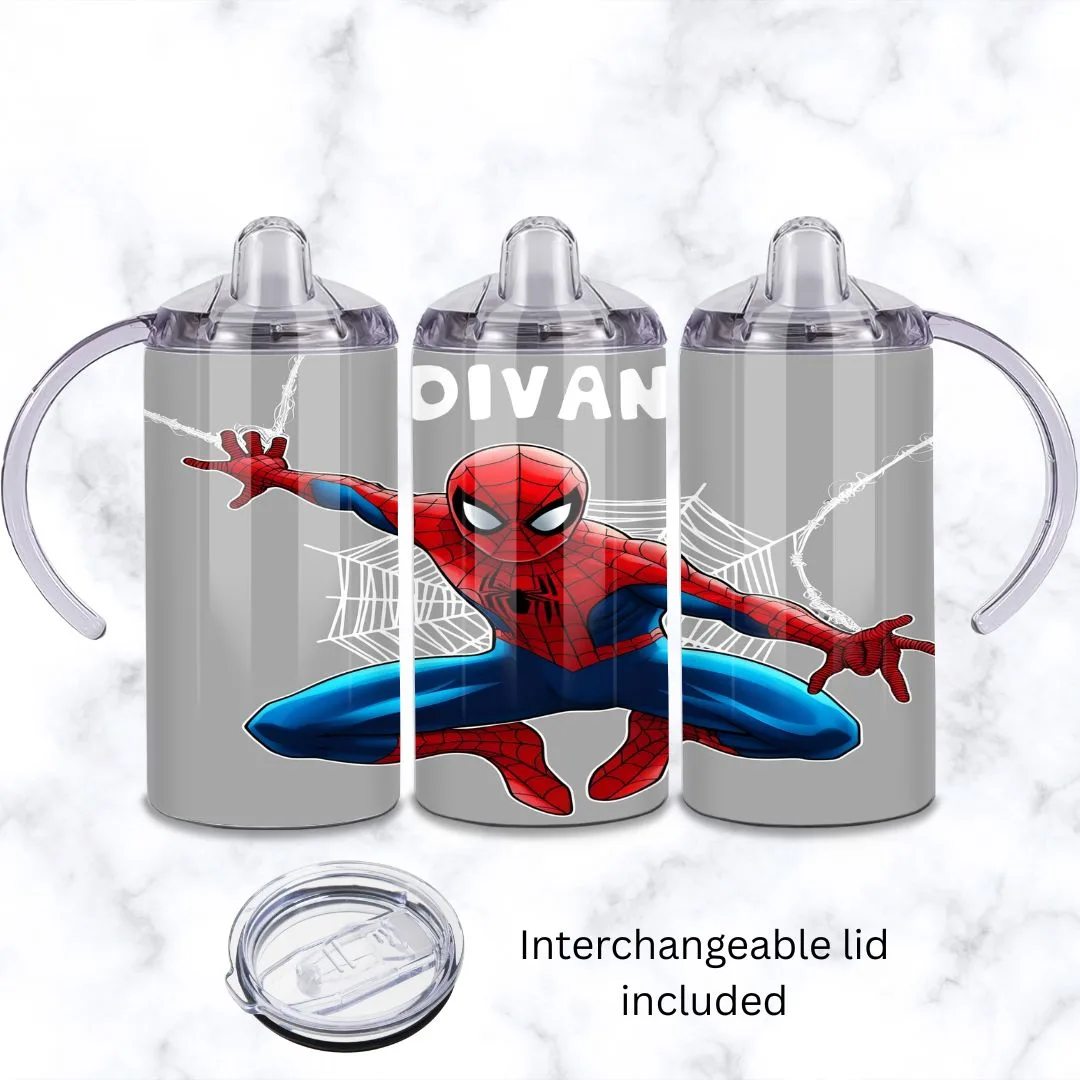 Assorted Spiderman Baby Sippy Cup 12oz | Personalised Printed - Image 3