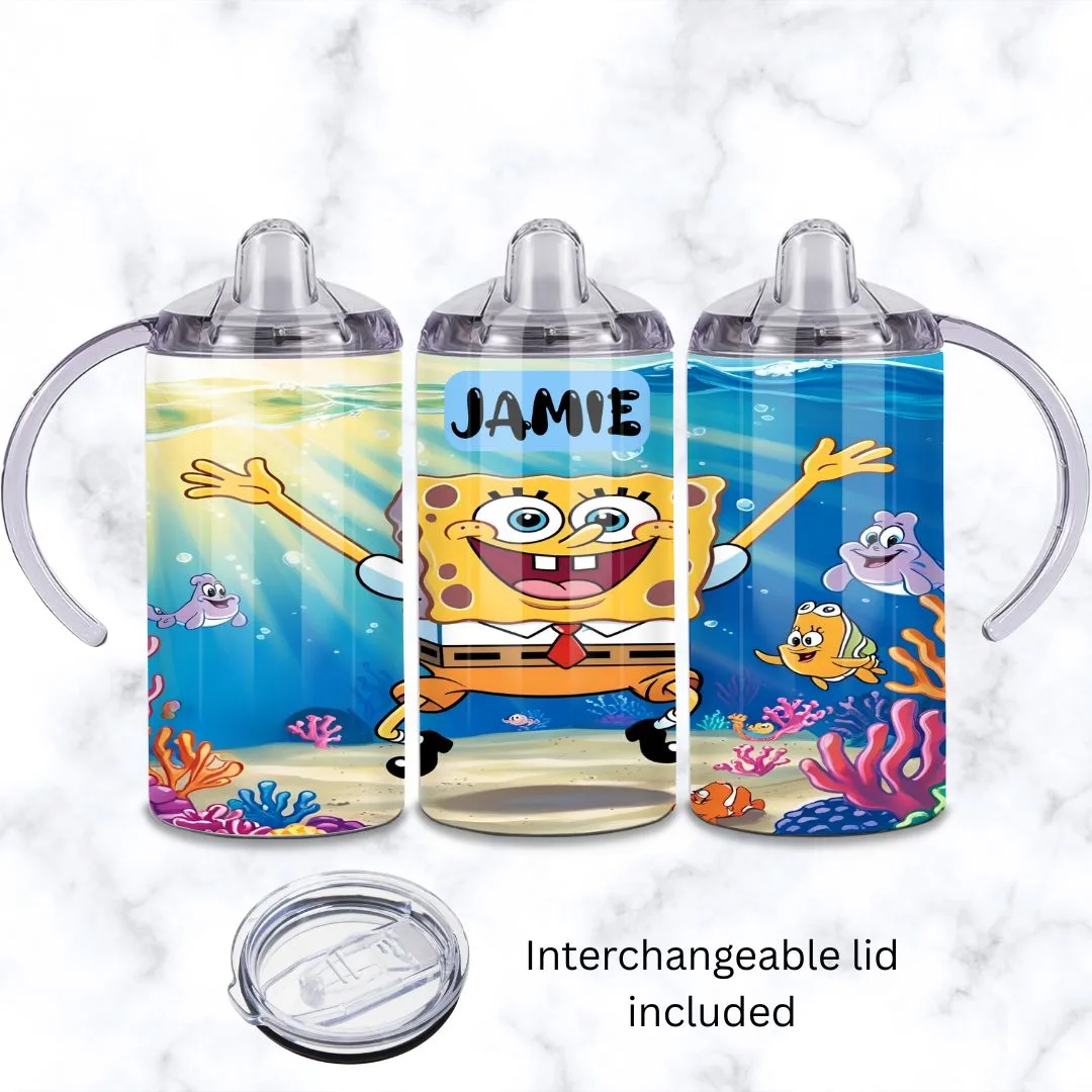 Assorted SpongeBob Baby Sippy Cup 12oz | Personalised Printed