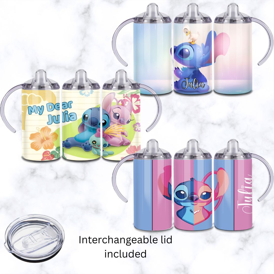 Assorted Stitch Baby Sippy Cup 12oz | Personalised Printed