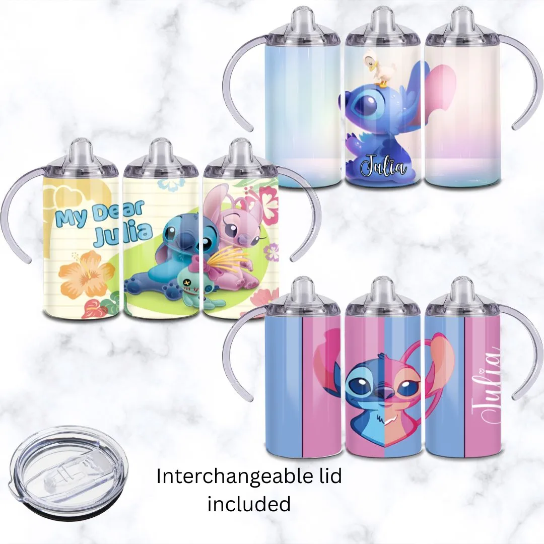 Assorted Stitch Baby Sippy Cup 12oz | Personalised Printed