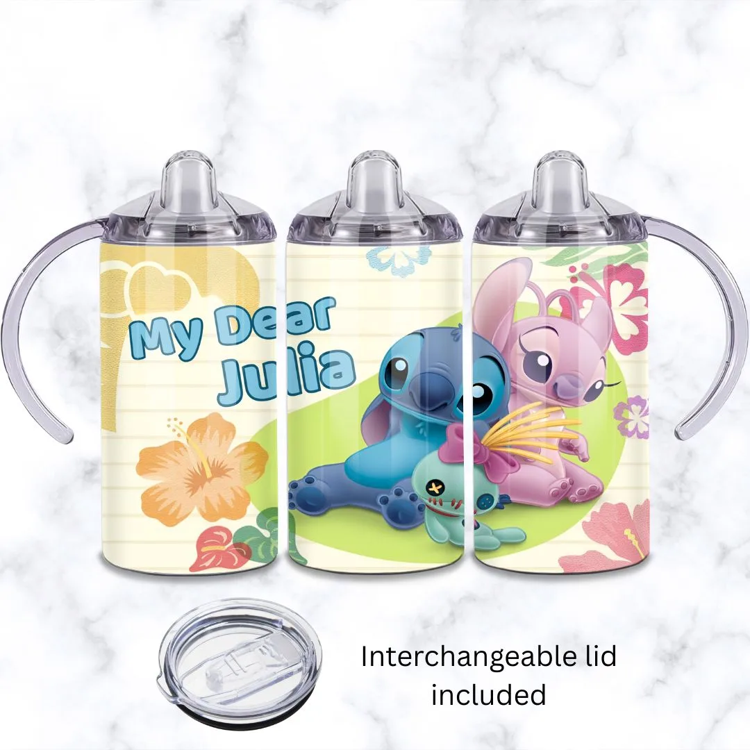 Assorted Stitch Baby Sippy Cup 12oz | Personalised Printed