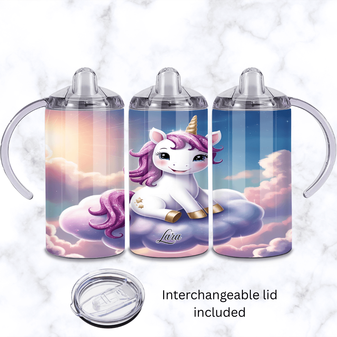 Assorted Unicorn Baby Sippy Cup 12oz | Personalised Printed