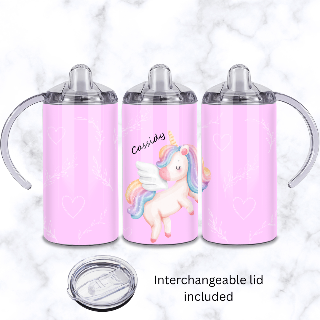Assorted Unicorn Baby Sippy Cup 12oz | Personalised Printed