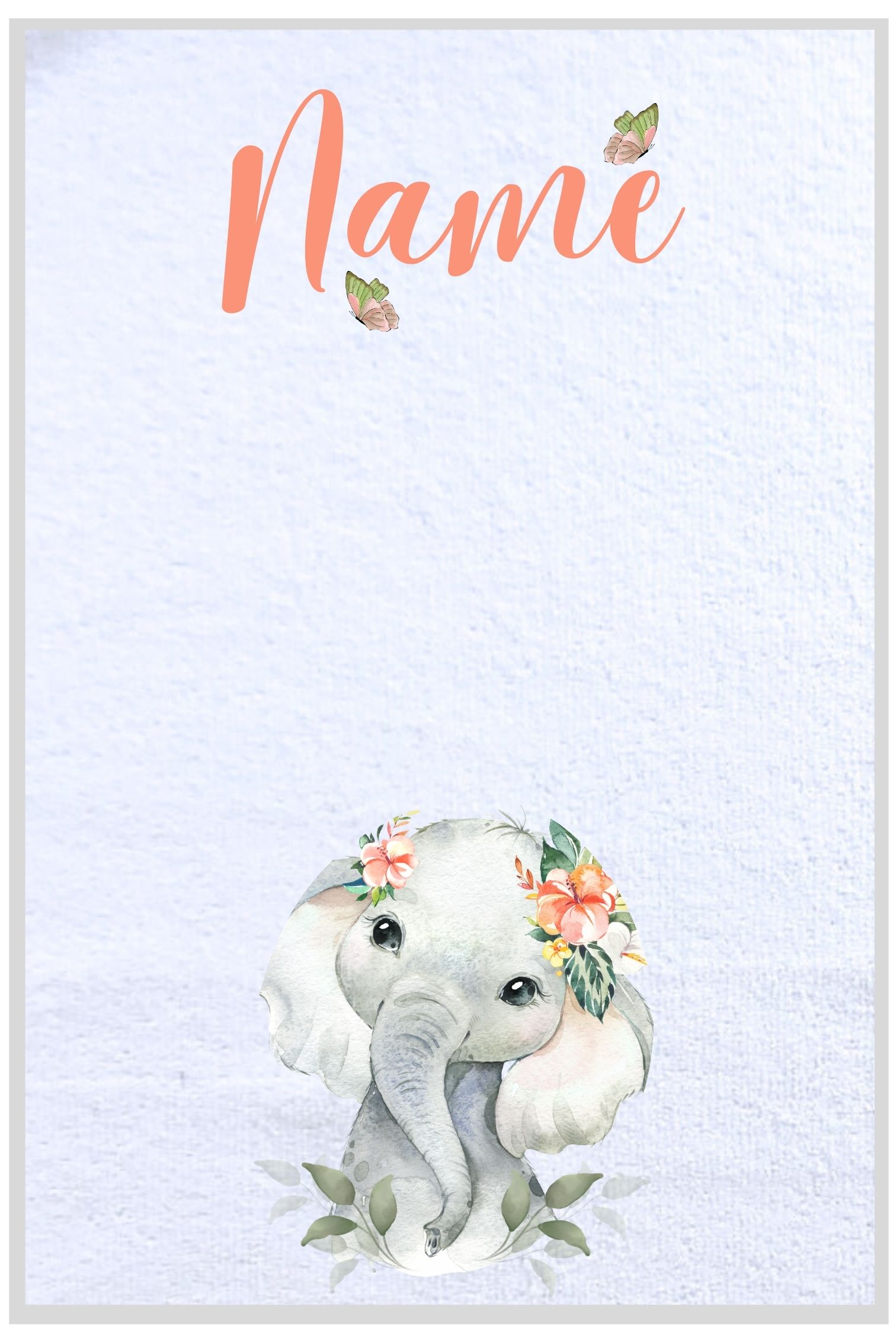 Girly Safari Animals Burp Cloth Set