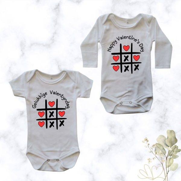 Happy Valentines Day | Custom Printed Cotton Onesie