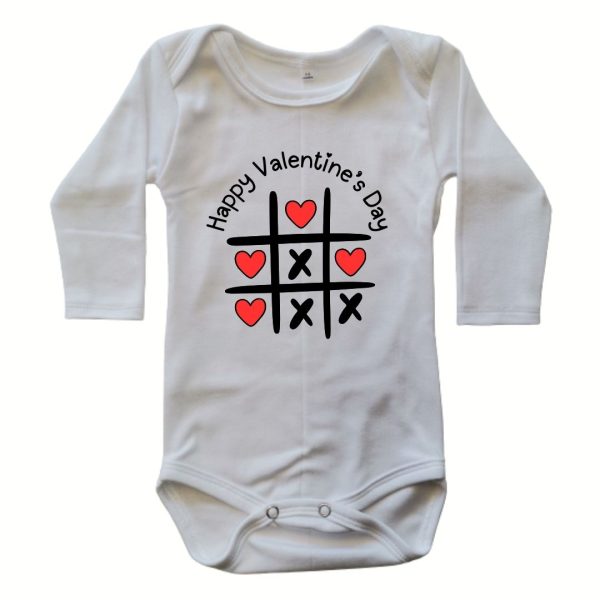 Happy Valentines Day | Custom Printed Cotton Onesie