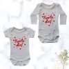 Harte dief | Custom Printed Cotton Valentines Onesie