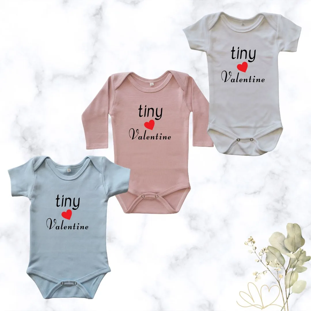 Tiny Valentine | Custom Printed Cotton Onesie