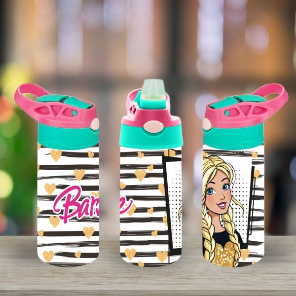 Assorted Barbie Flip Top Sippy Cup | Personalised Printed