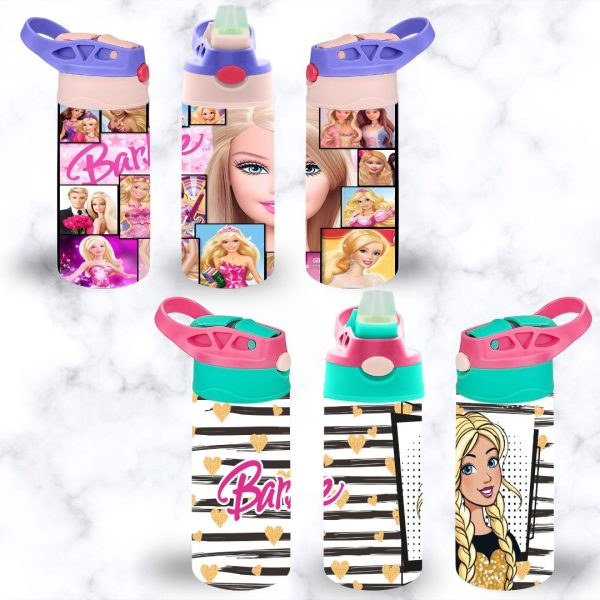 Assorted Barbie Flip Top Sippy Cup | Personalised Printed