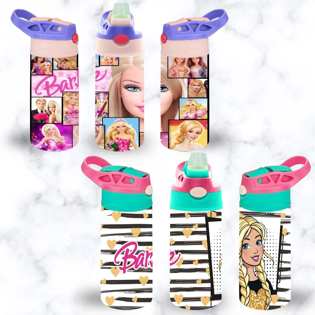 Assorted Barbie Flip Top Sippy Cup | Personalised Printed