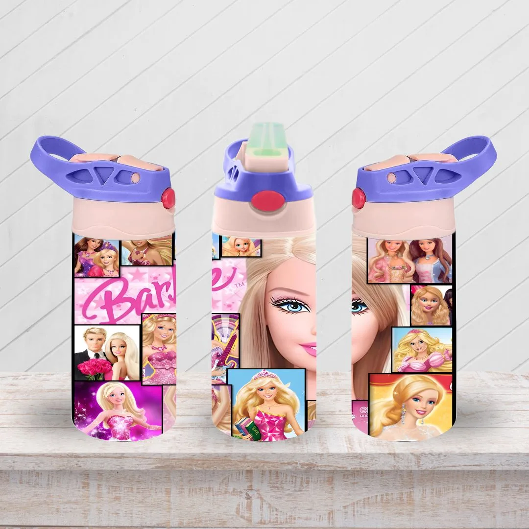 Assorted Barbie Flip Top Sippy Cup | Personalised Printed