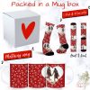 Valentine's Hearts Gift Combo with mug and socks