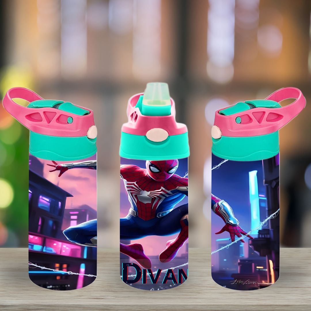 Assorted Spiderman Flip Top Sippy Cup | Personalised Printed