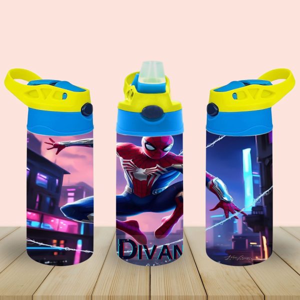 Assorted Spiderman Flip Top Sippy Cup | Personalised Printed