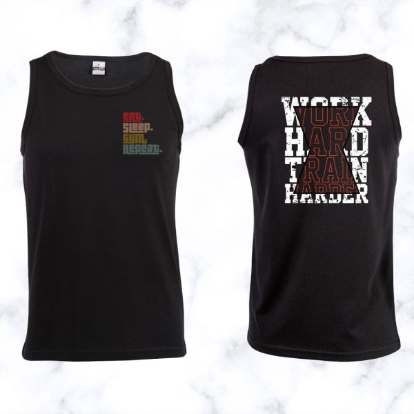 Work Hard Train Harder Gym Vest