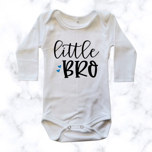 Little Bro printed baby onesie - ls