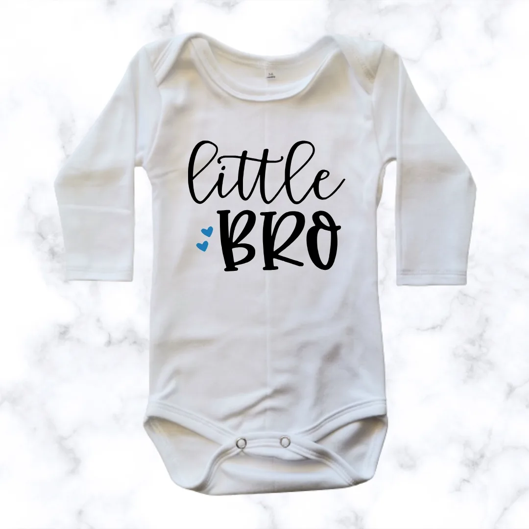 Little Bro printed baby onesie - ls