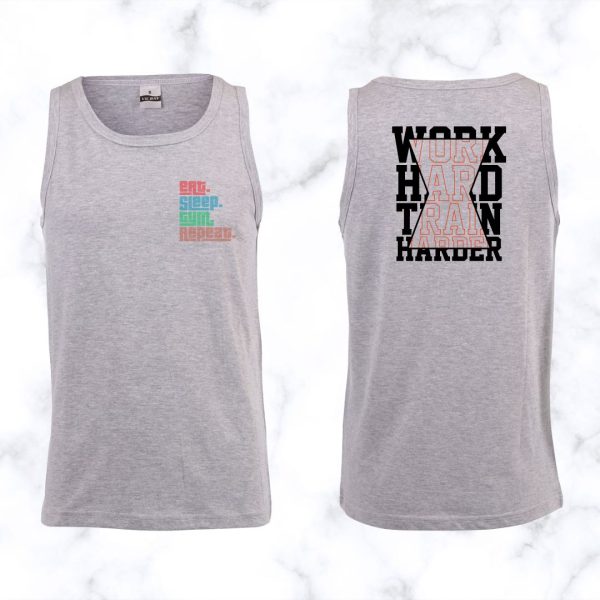 Work Hard Train Harder Gym Vest