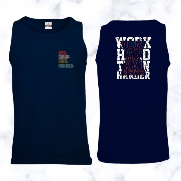 Work Hard Train Harder Gym Vest