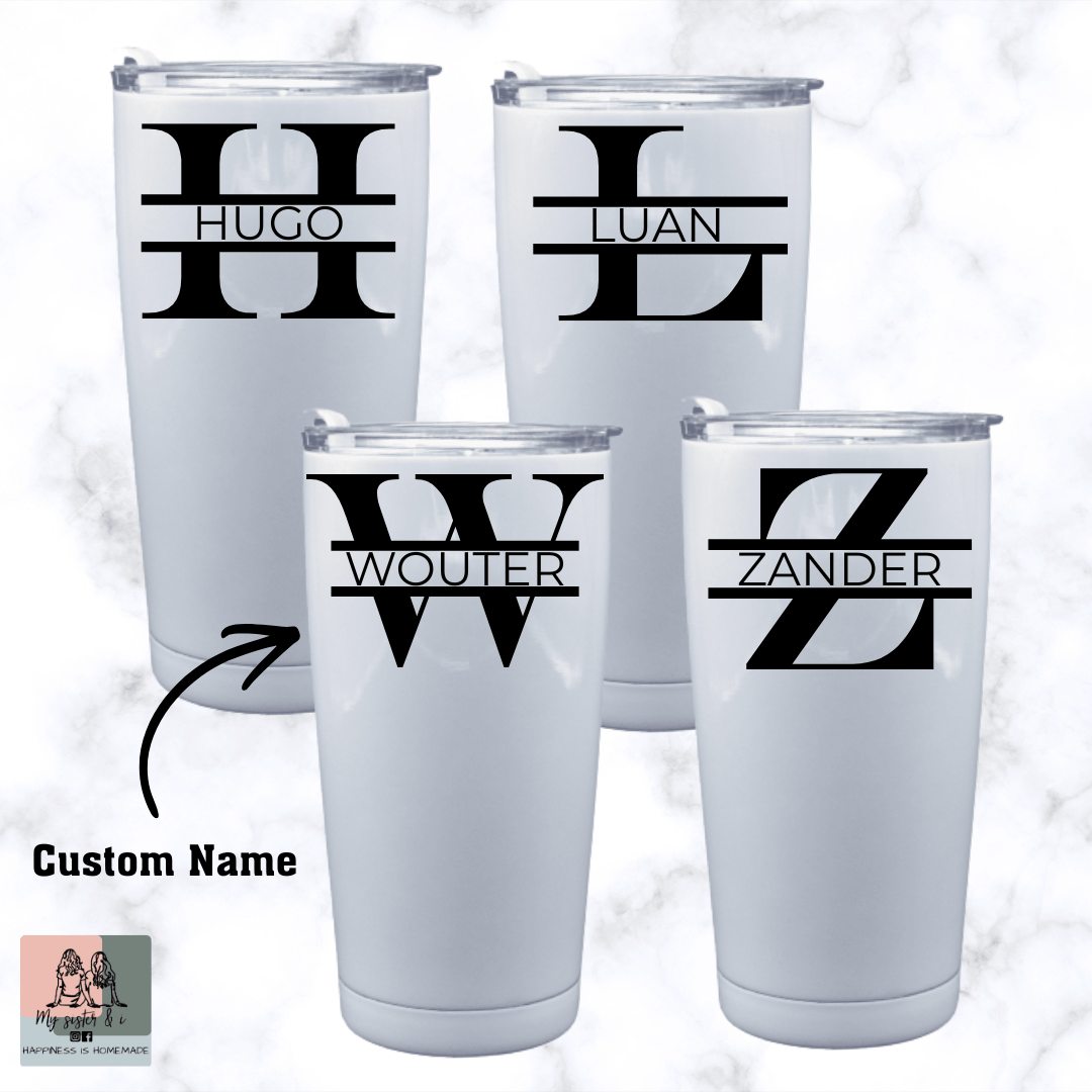 Letter Name 20oz Tumbler