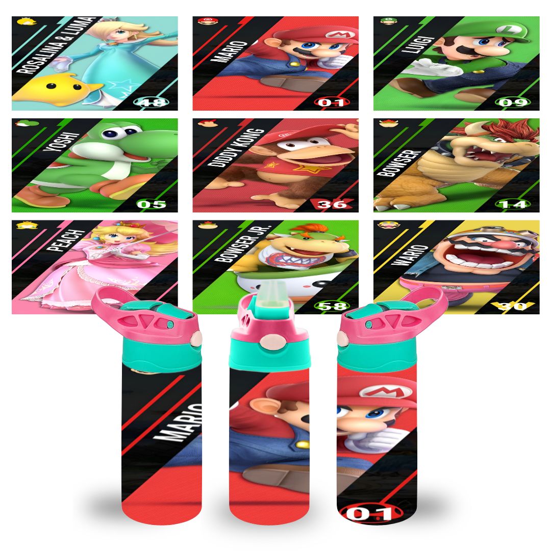 Assorted Mario Flip Top Sippy Cup | Personalised Printed