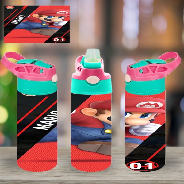 Assorted Mario Flip Top Sippy Cup | Personalised Printed