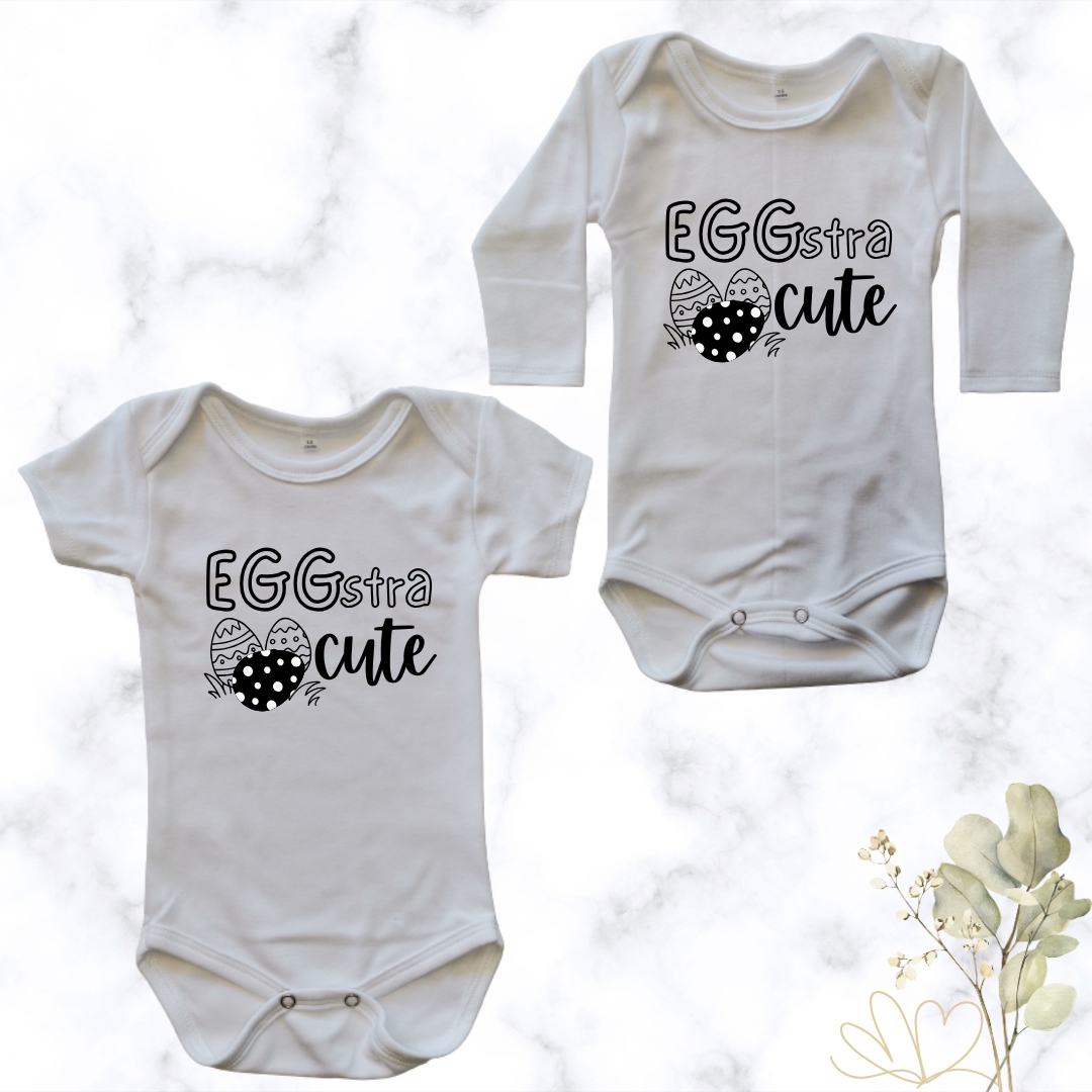 Eggstra Cute | Custom Printed Baby Onesie