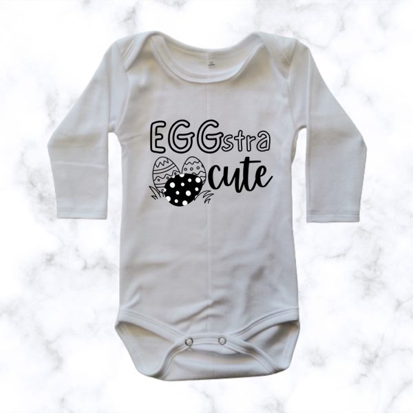 Eggstra Cute | Custom Printed Baby Onesie