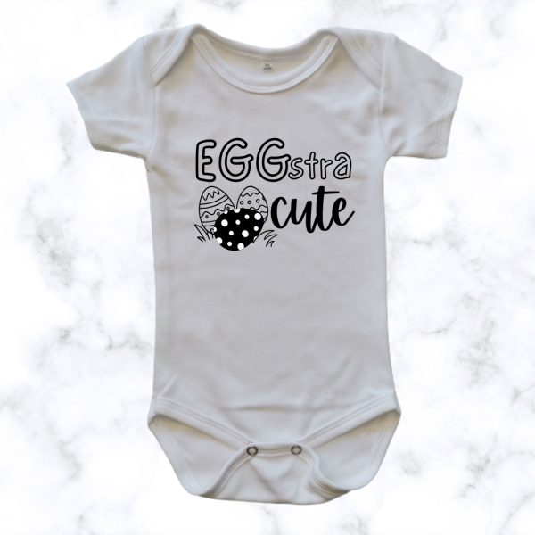 Eggstra Cute | Custom Printed Baby Onesie