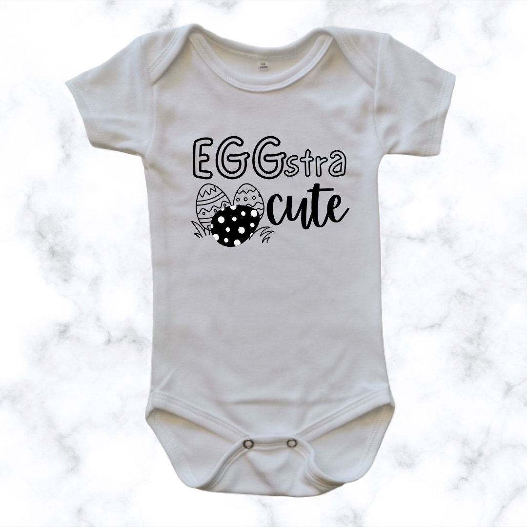 Eggstra Cute | Custom Printed Baby Onesie