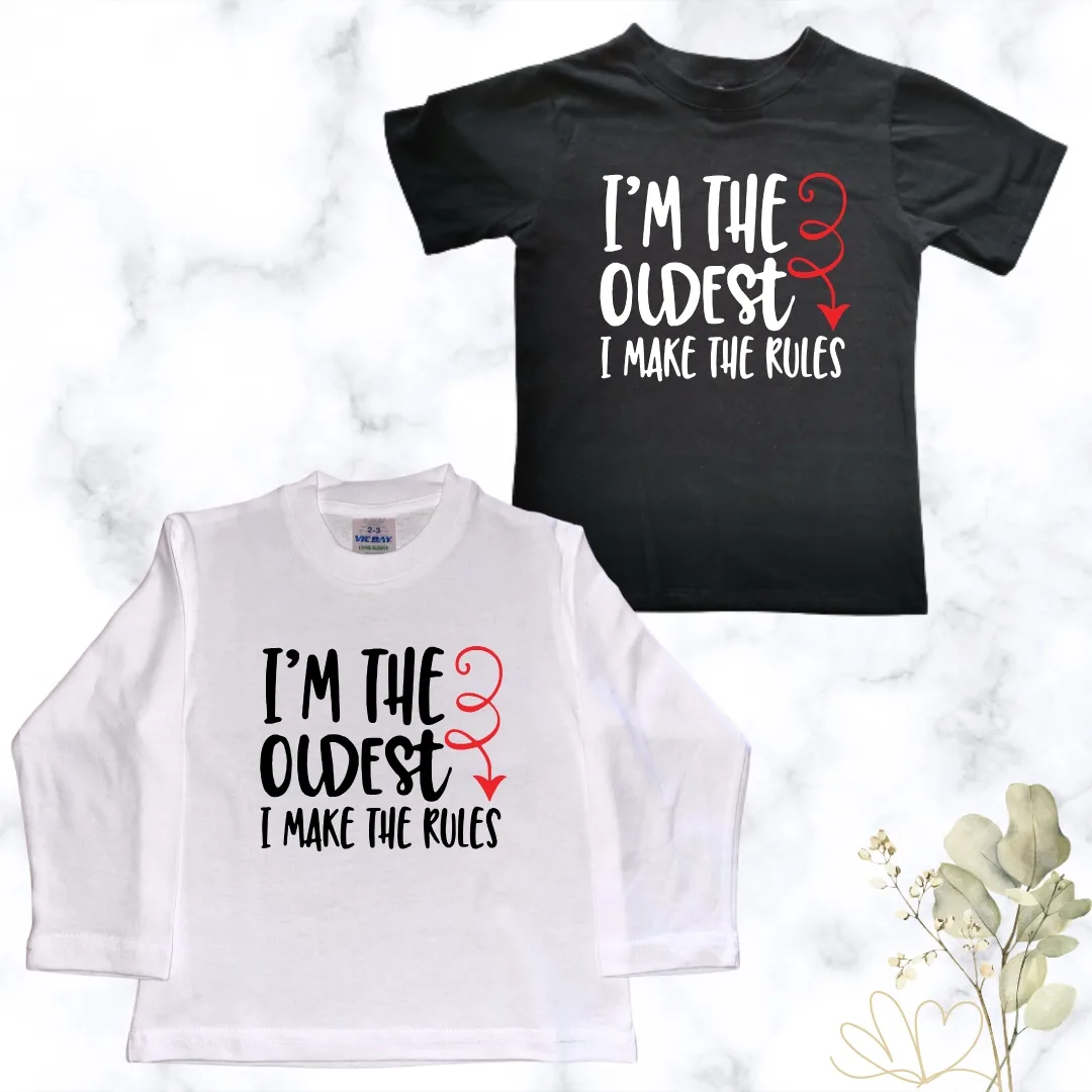 I make the Rules printed kids T-shirt