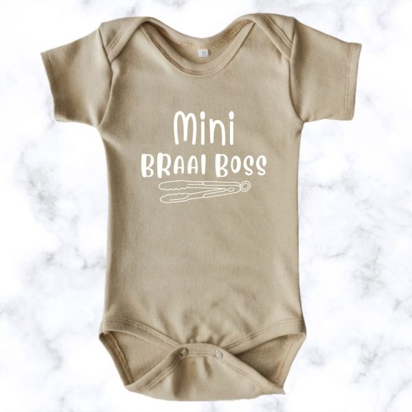 Mini-Braai-Baas - stone - short sleeve