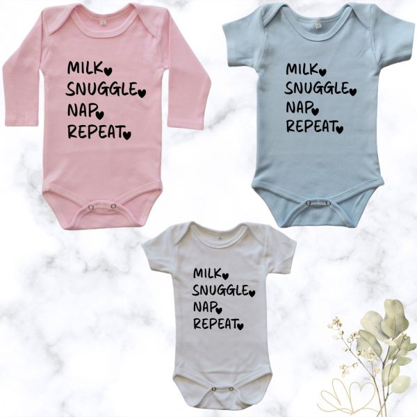 Printed Tiny-Routine-Baby-Onesie