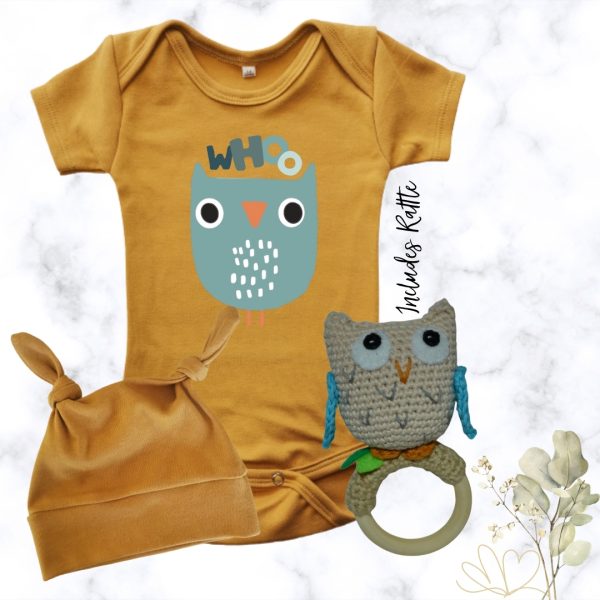 Whoo’s the Cutest? - mustard long sleeve
