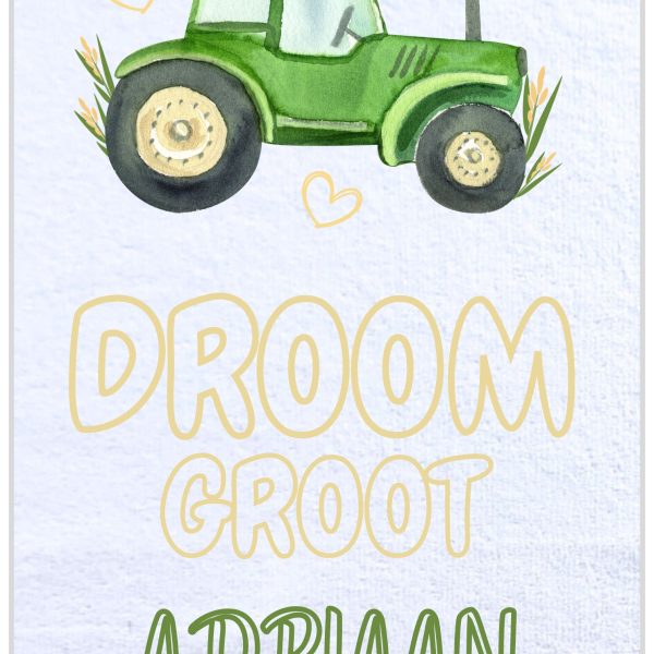 3-Tractor Time Burp Cloth Set