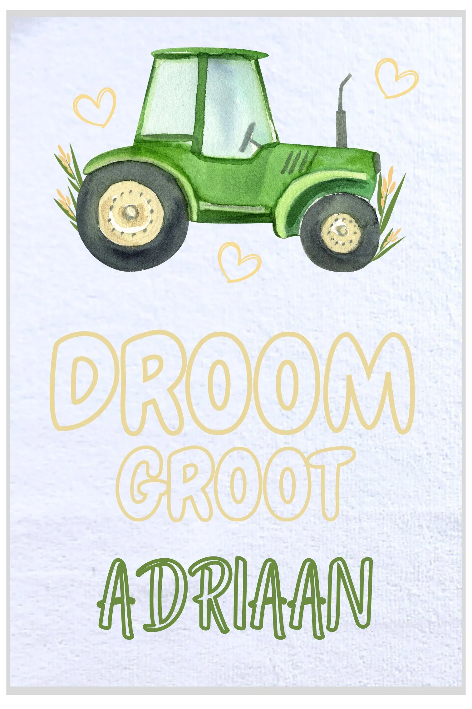 3-Tractor Time Burp Cloth Set