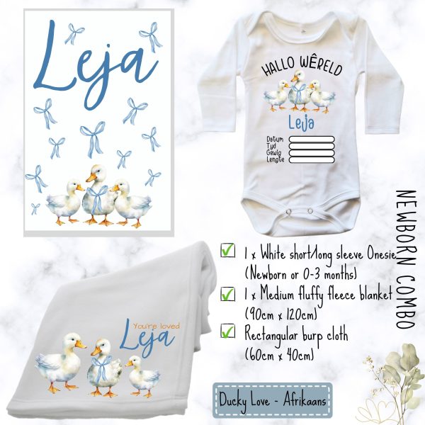 Little Duckling Baby Combo | Custom Printed Baby Combo
