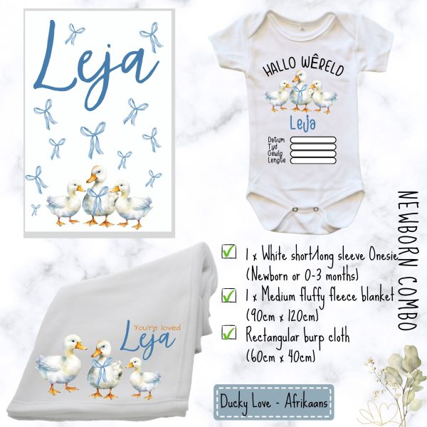 Little Duckling Baby Combo | Custom Printed Baby Combo