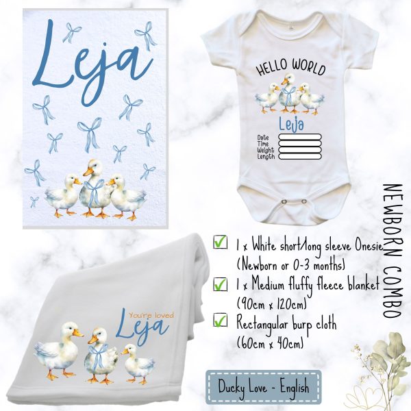 Little Duckling Baby Combo | Custom Printed Baby Combo