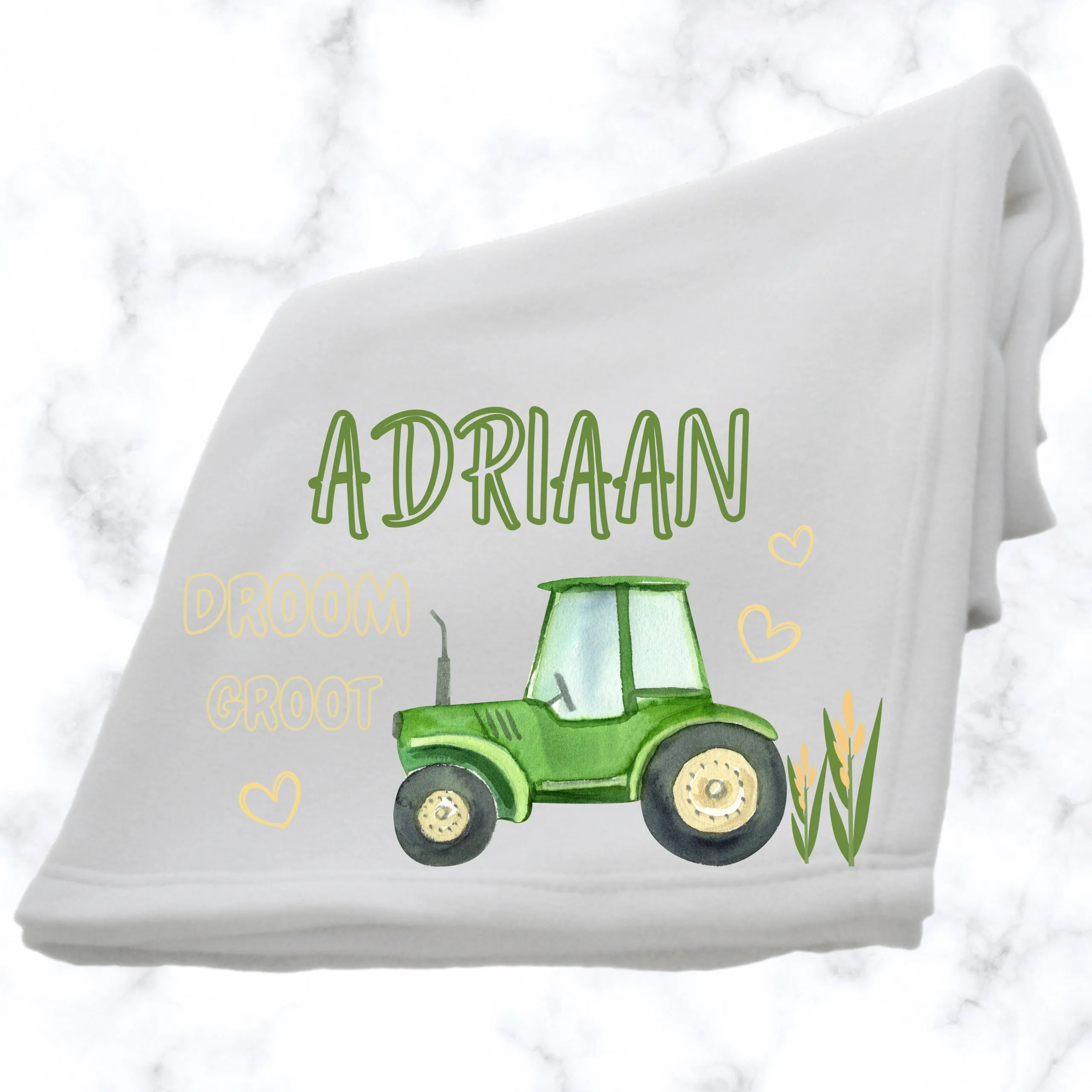 Tractor Time Fluffy Fleece