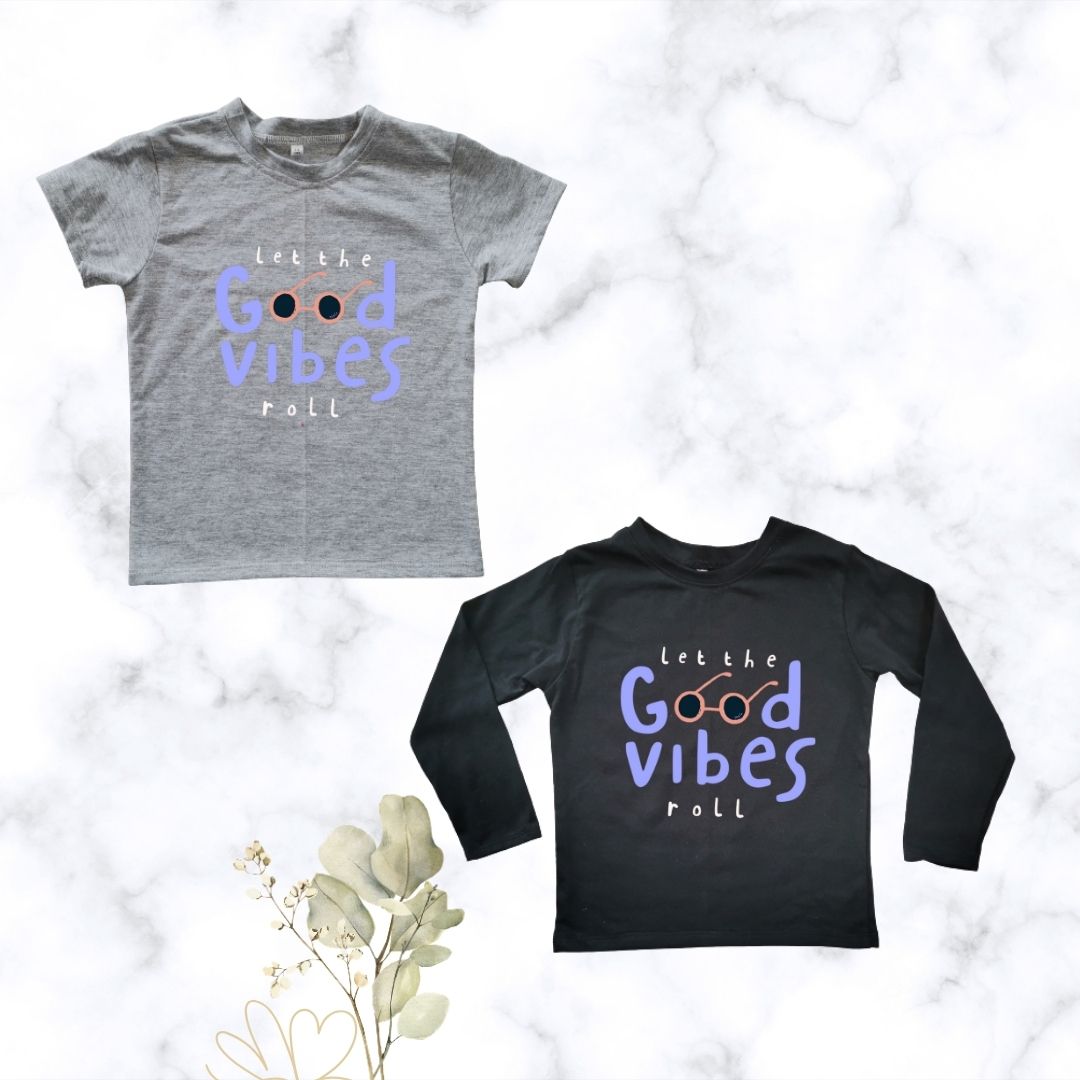 Good Vibes Roll | Custom Printed Kids T-shirt