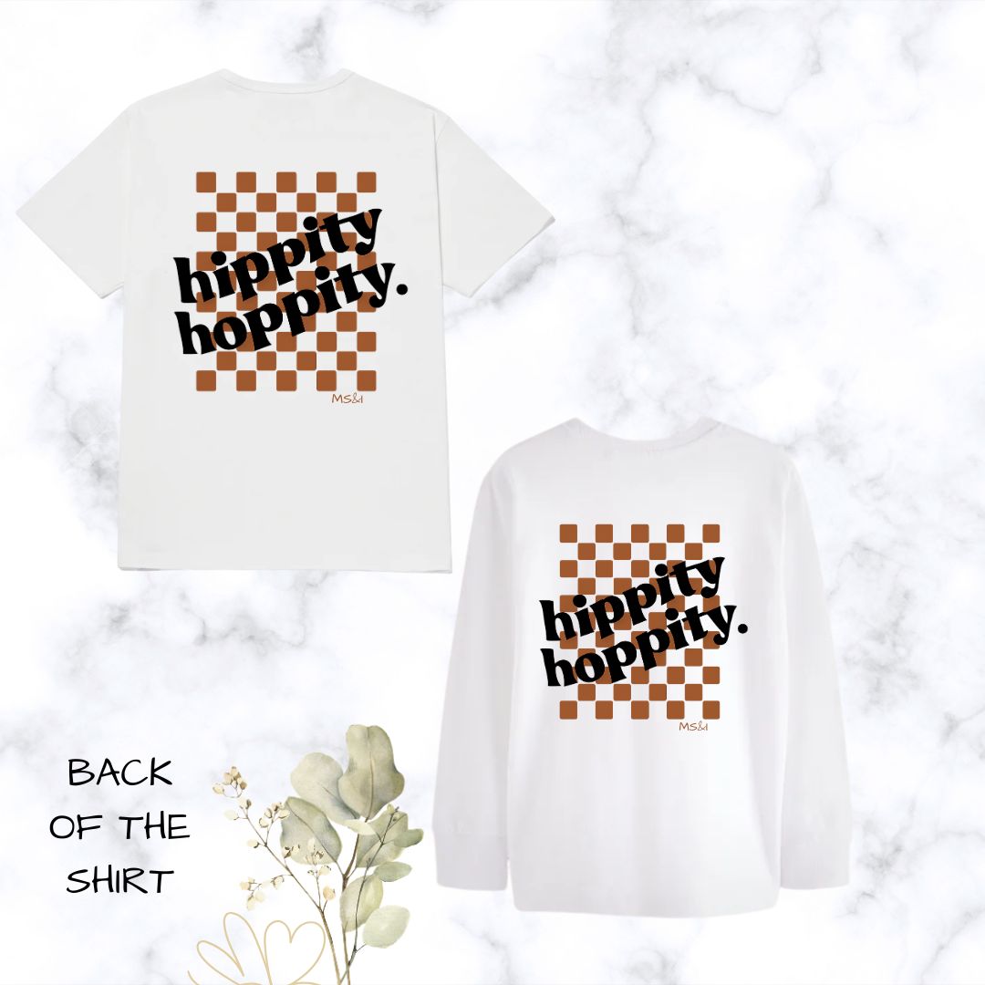 Hippity Hoppity | Custom Printed Kids T-shirt