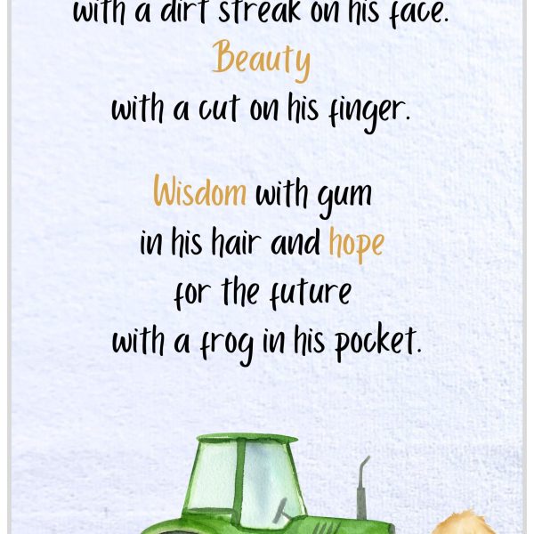 Tractor Time Burp Cloth Set - English