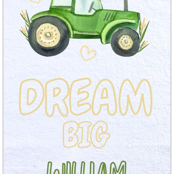 Tractor Time Burp Cloth Set - Engish