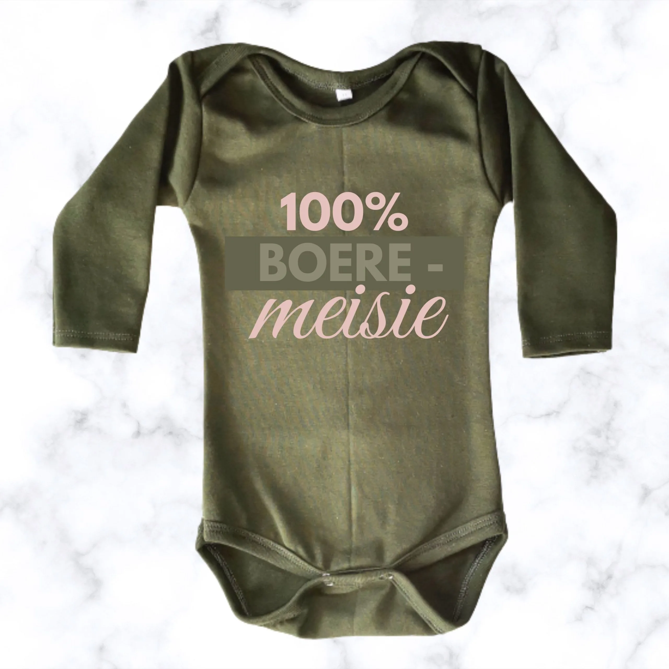 Boeremeisie | Printed Baby Onesie