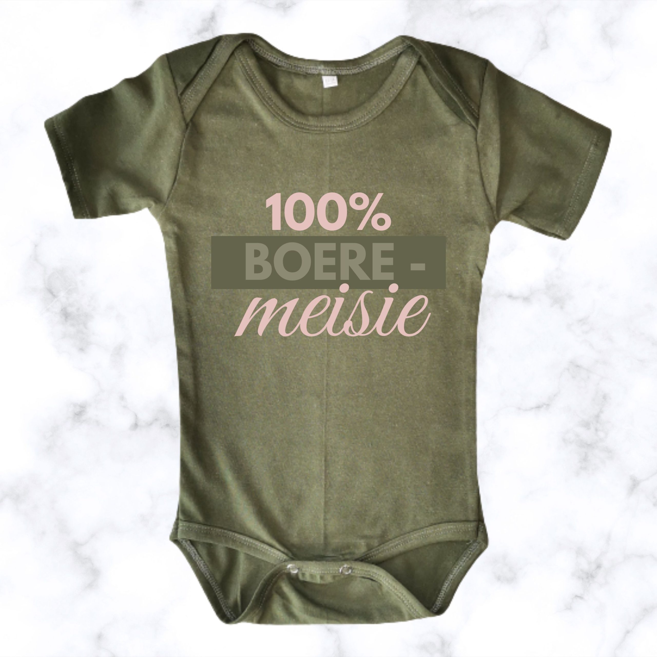 Boeremeisie | Printed Baby Onesie