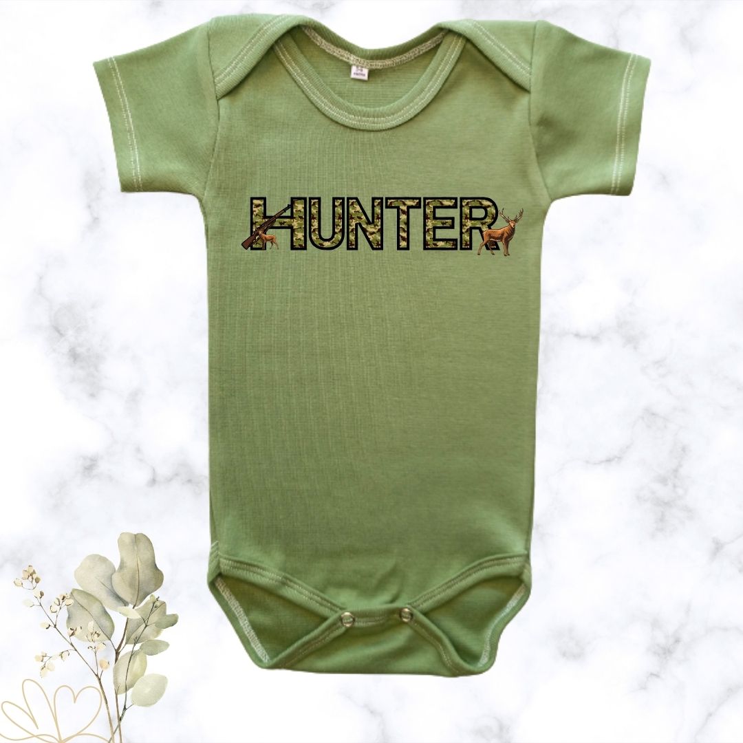 Camo Custom Baby Name | Printed Baby Onesie