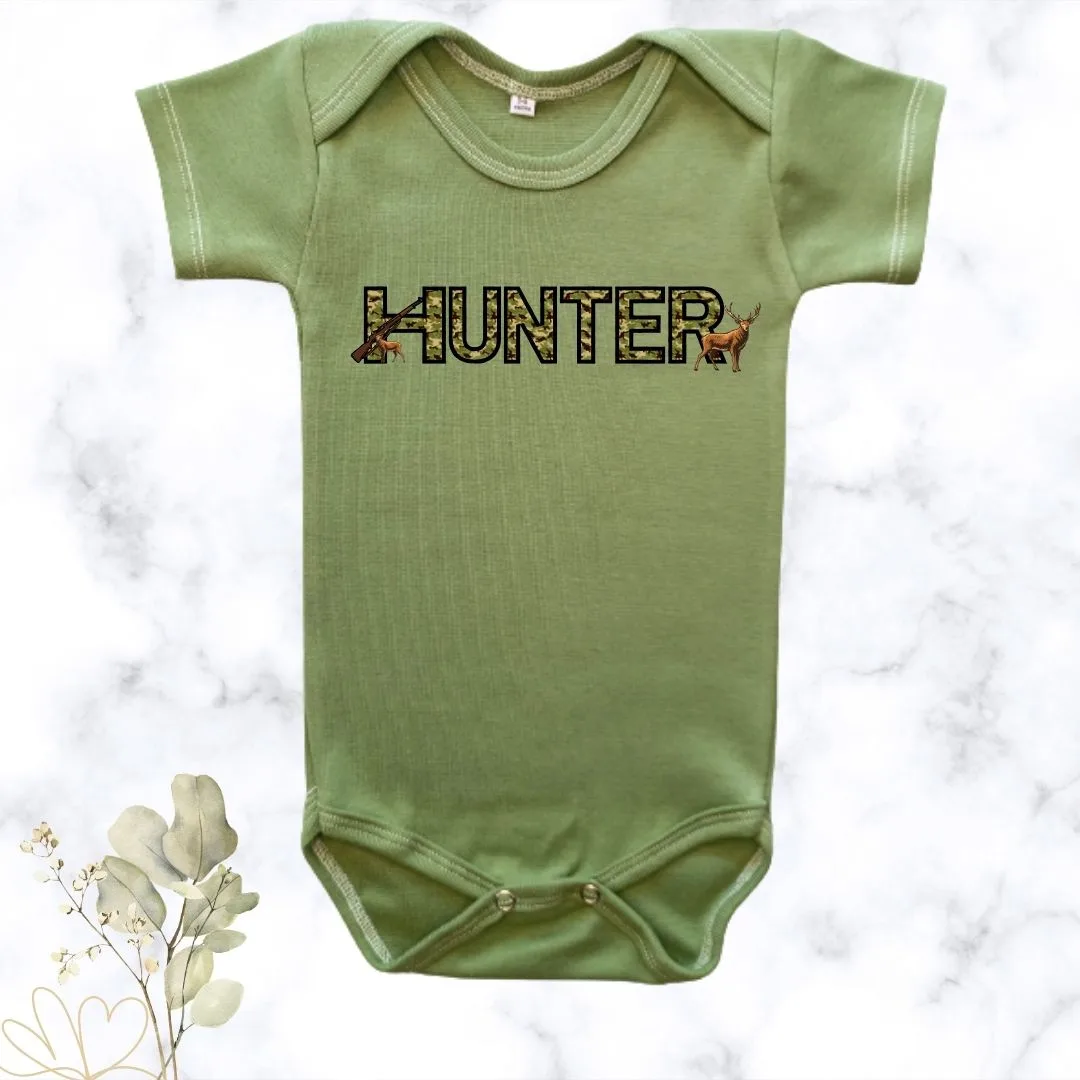 Camo Custom Baby Name | Printed Baby Onesie