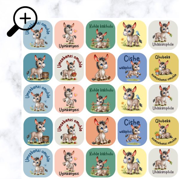 Donkey Sticers by My Sister & i